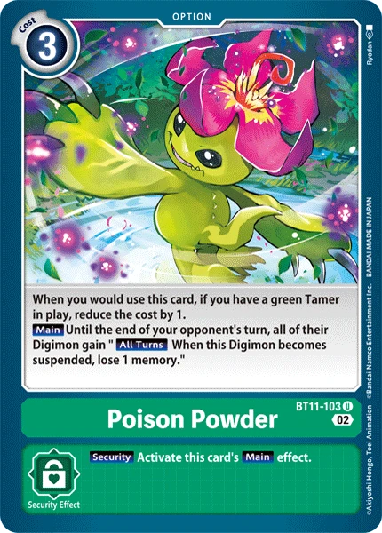 Digimon Card Game Sammelkarte BT11-103 Poison Powder