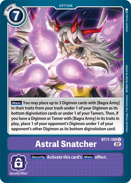Digimon Card Game Sammelkarte BT11-109 Astral Snatcher