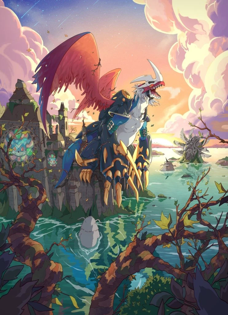 Digimon Artist Illustration Competition, Zweitplatziertes Bild von Imperialdramon DragonMode "Imperialdramon a new hope" von Capitan Artiglio