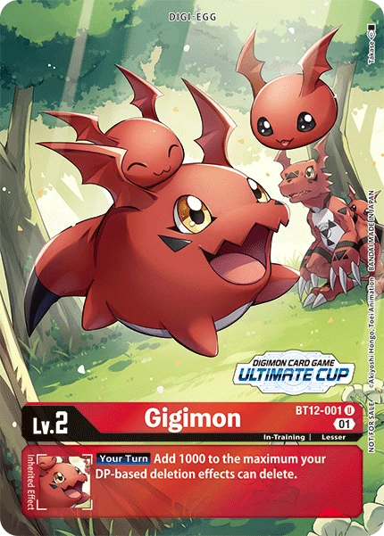 Digimon Card Game Sammelkarte BT12-001 Gigimon alternatives Artwork 1