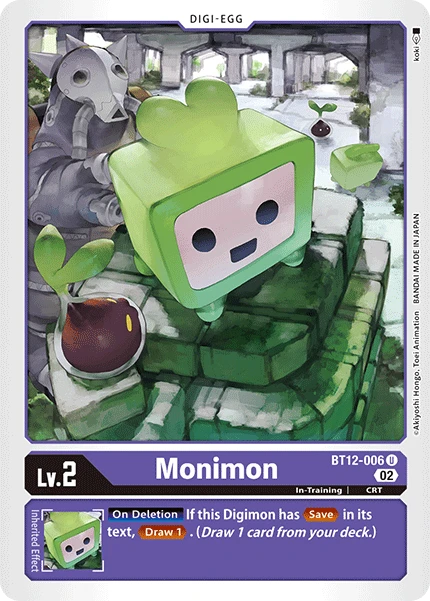 Digimon Card Game Sammelkarte BT12-006 Monimon