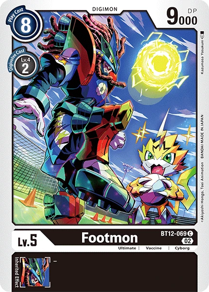 Digimon Card Game Sammelkarte BT12-069 Footmon