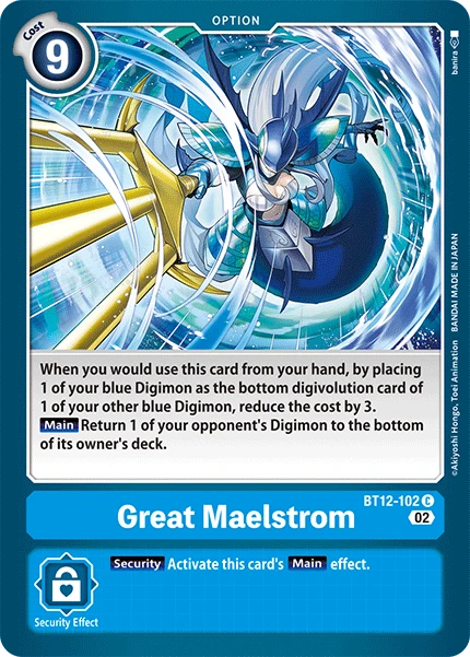 Digimon Card Game Sammelkarte BT12-102 Great Maelstrom