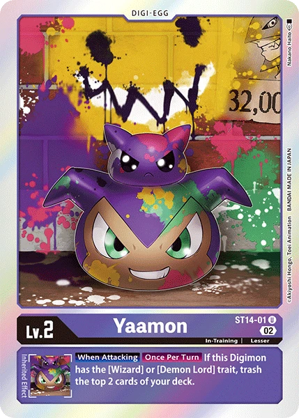 Digimon Card Game Sammelkarte ST14-01 Yaamon