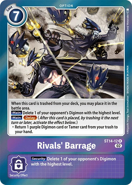 Digimon Card Game Sammelkarte ST14-12 Rivals' Barrage