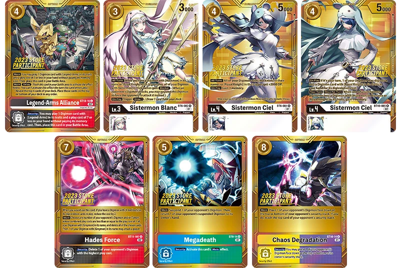 Digimon Card Game Store Championship 2023 Participation Karten