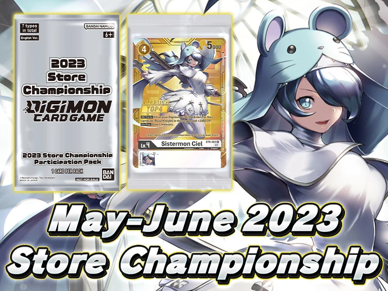 Digimon Card Game Mai bis Juni 2023 Store Championship Banner