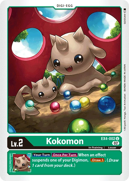 Digimon Card Game Sammelkarte EX4-002 Kokomon