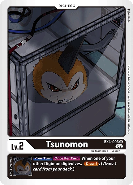 Digimon Card Game Sammelkarte EX4-003 Tsunomon