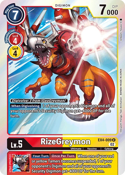 Digimon Card Game Sammelkarte EX4-009 RizeGreymon