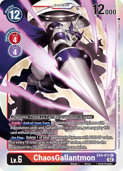 Digimon Card Game Sammelkarte EX4-011 ChaosGallantmon