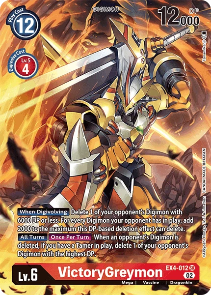 Digimon Card Game Sammelkarte EX4-012 VictoryGreymon alternatives Artwork 1