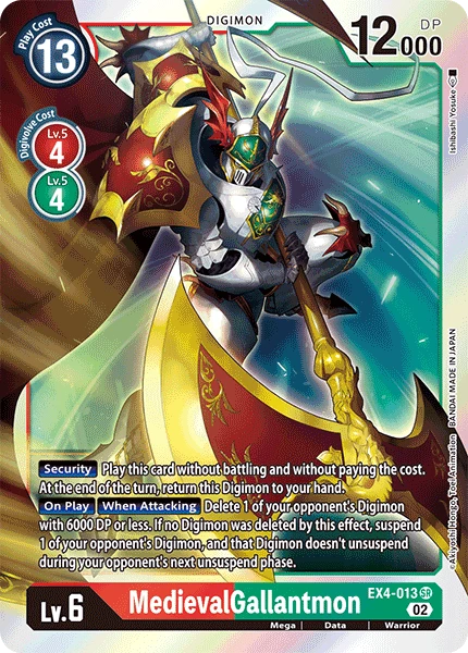 Digimon Card Game Sammelkarte EX4-013 MedievalGallantmon