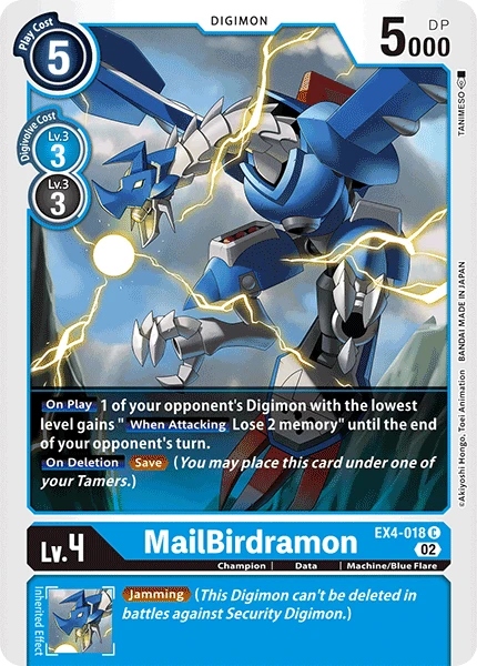 Digimon Card Game Sammelkarte EX4-018 MailBirdramon