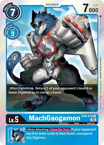 Digimon Card Game Sammelkarte EX4-019 MachGaogamon