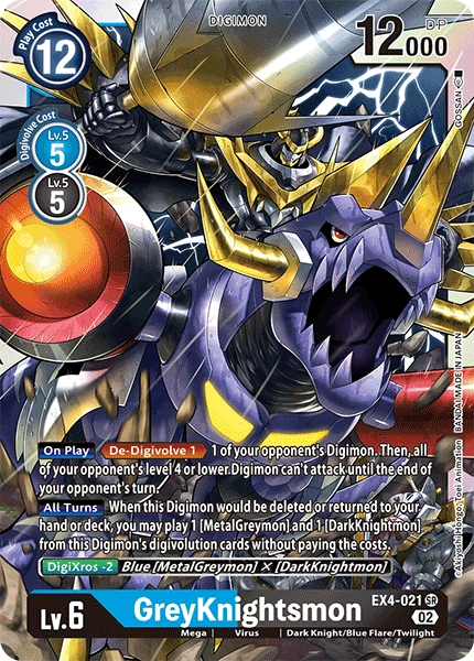 Digimon Card Game Sammelkarte EX4-021 GreyKnightsmon