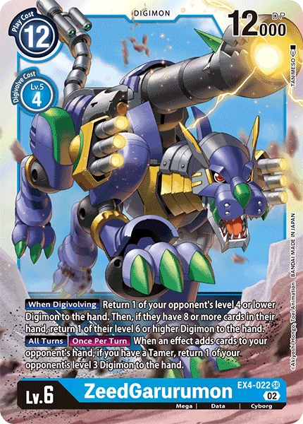 Digimon Card Game Sammelkarte EX4-022 ZeedGarurumon