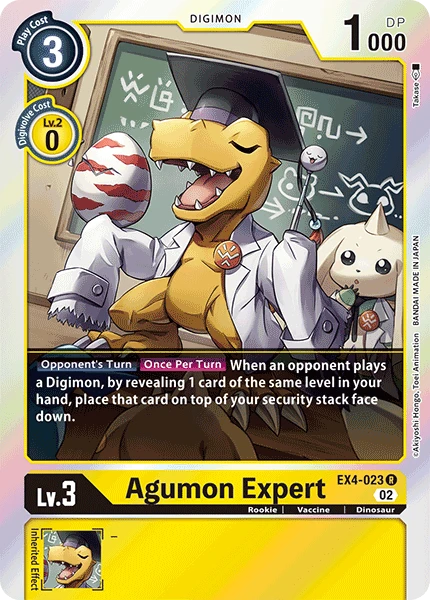 Digimon Card Game Sammelkarte EX4-023 Agumon Expert