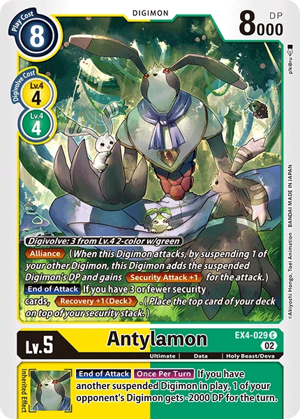 Digimon Card Game Sammelkarte EX4-029 Antylamon