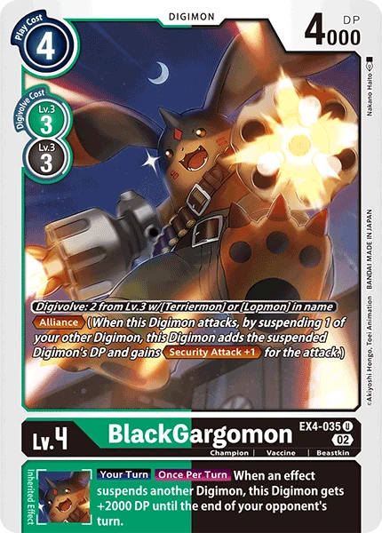 Digimon Card Game Sammelkarte EX4-035 BlackGargomon