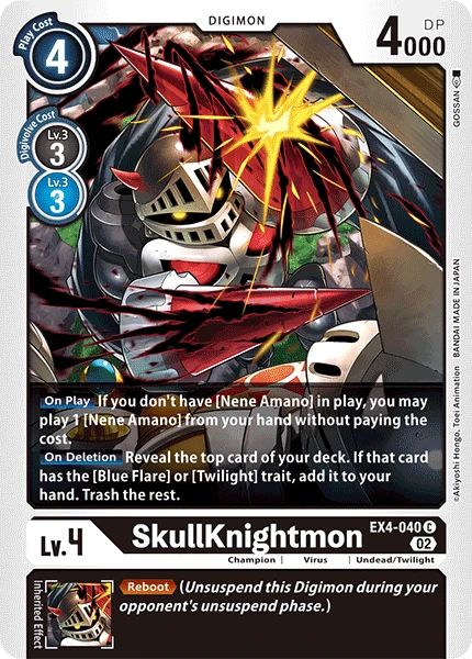 Digimon Card Game Sammelkarte EX4-040 SkullKnightmon