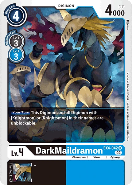 Digimon Card Game Sammelkarte EX4-042 DarkMaildramon