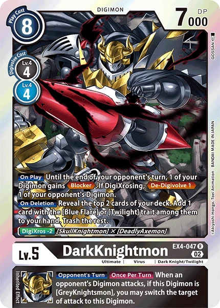 Digimon Card Game Sammelkarte EX4-047 DarkKnightmon