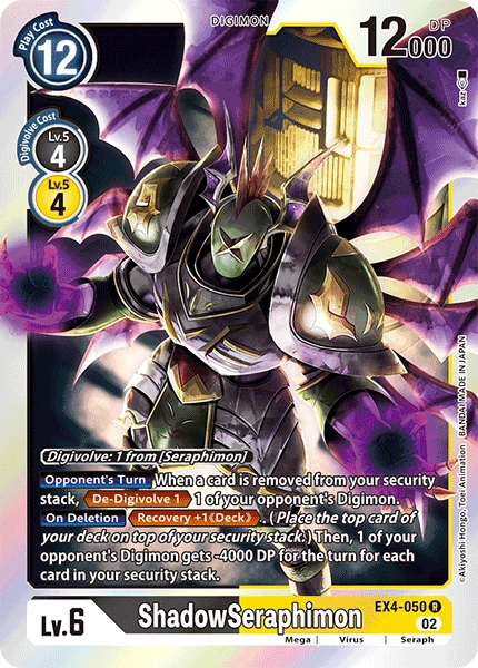Digimon Card Game Sammelkarte EX4-050 ShadowSeraphimon
