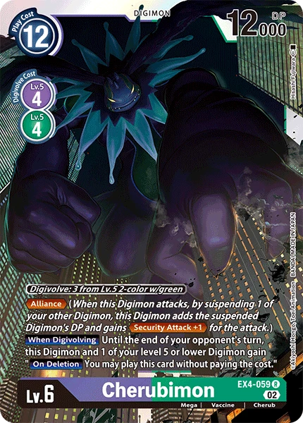 Digimon Card Game Sammelkarte EX4-059 Cherubimon
