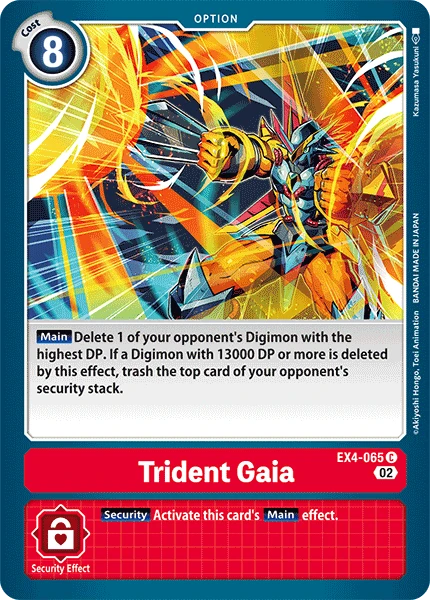 Digimon Card Game Sammelkarte EX4-065 Trident Gaia