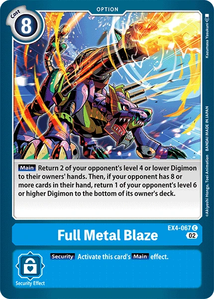 Digimon Card Game Sammelkarte EX4-067 Full Metal Blaze