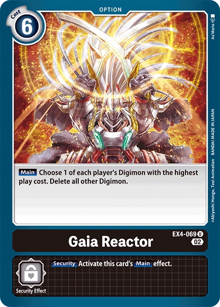 Digimon Card Game Sammelkarte EX4-069 Gaia Reactor