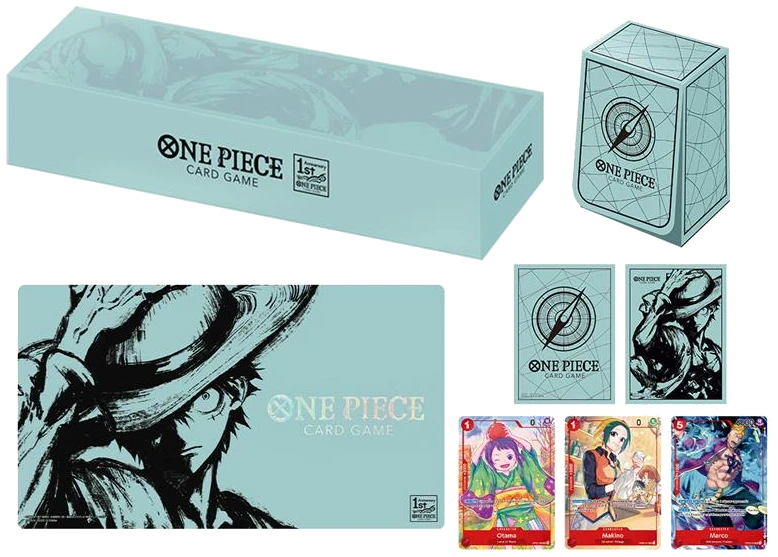 One Piece Card Game Japanese 1st Anniversary Set komplett