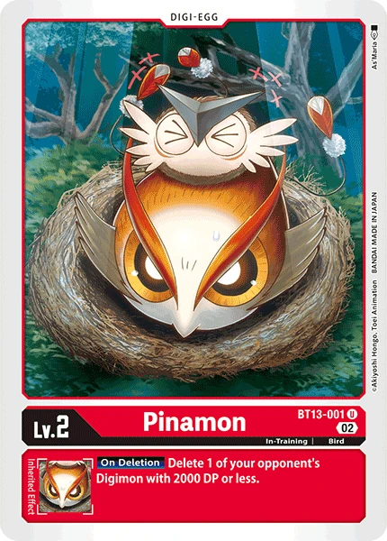 Digimon Card Game Sammelkarte BT13-001 Pinamon