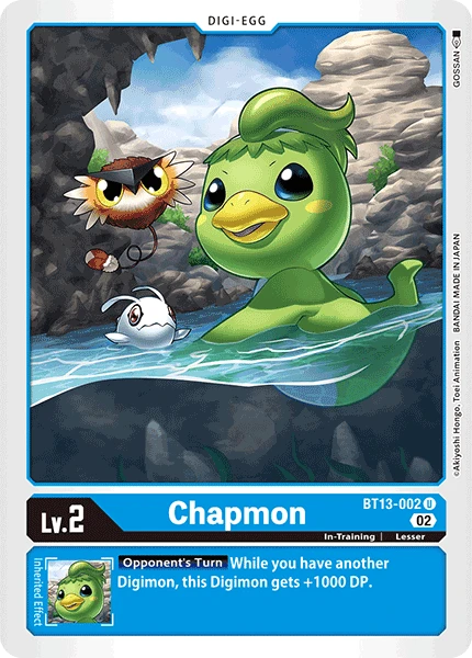 Digimon Card Game Sammelkarte BT13-002 Chapmon