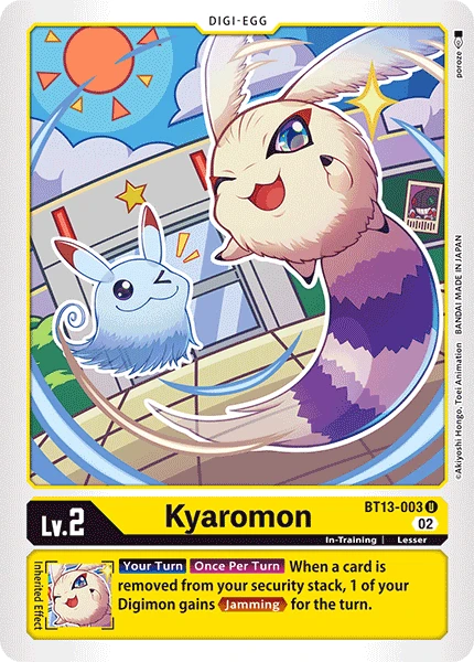 Digimon Card Game Sammelkarte BT13-003 Kyaromon