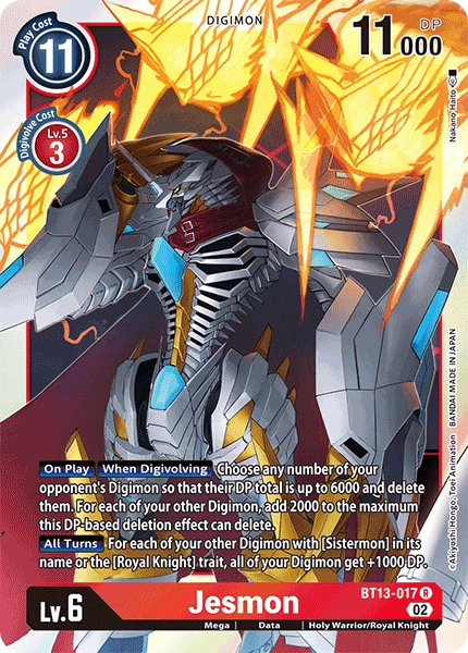 Digimon Card Game Sammelkarte BT13-017 Jesmon