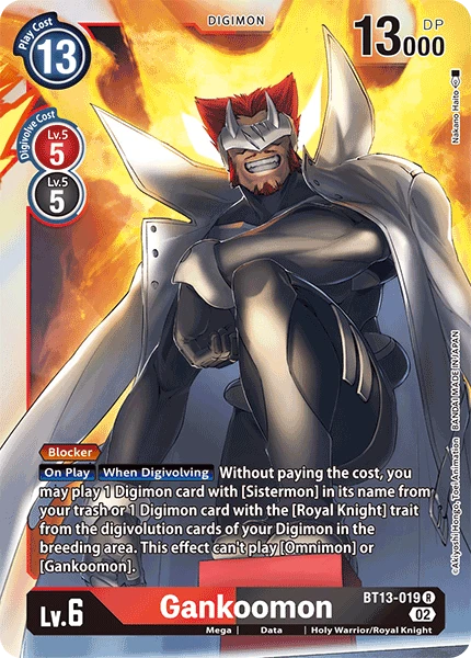 Digimon Card Game Sammelkarte BT13-019 Gankoomon