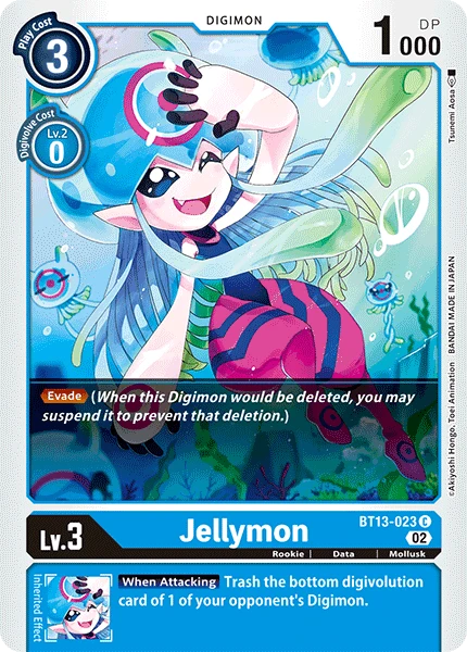 Digimon Card Game Sammelkarte BT13-023 Jellymon