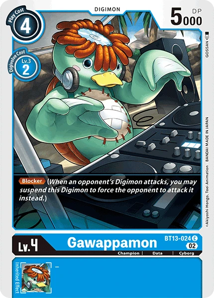 Digimon Card Game Sammelkarte BT13-024 Gawappamon