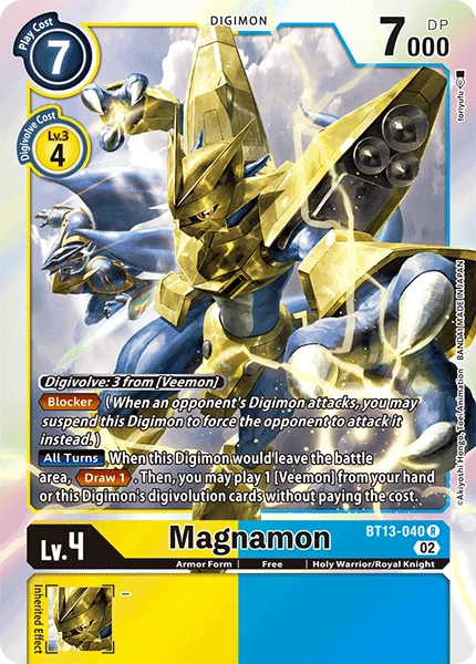 Digimon Card Game Sammelkarte BT13-040 Magnamon