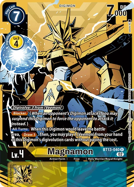 Digimon Card Game Sammelkarte BT13-040 Magnamon alternatives Artwork 1