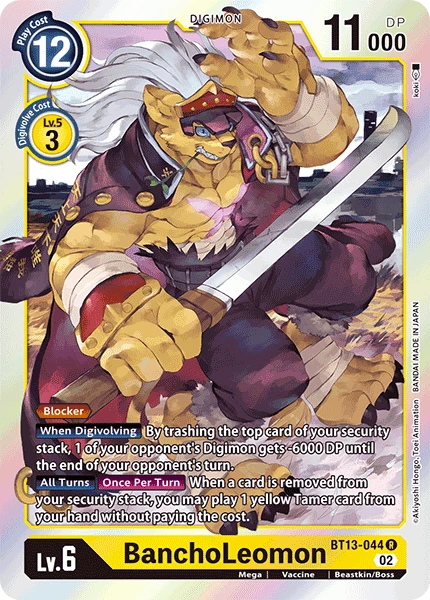 Digimon Card Game Sammelkarte BT13-044 BanchoLeomon