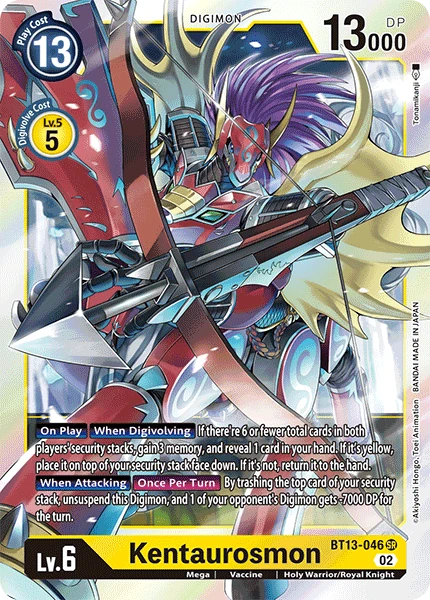 Digimon Card Game Sammelkarte BT13-046 Kentaurosmon