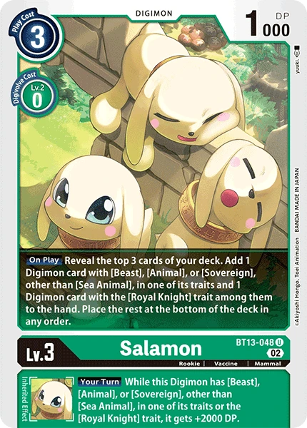 Digimon Card Game Sammelkarte BT13-048 Salamon