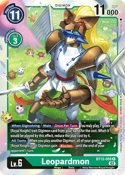 Digimon Card Game Sammelkarte BT13-056 Leopardmon