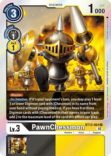 Digimon Card Game Sammelkarte BT13-064 PawnChessmon