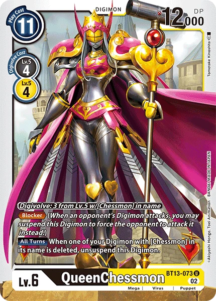 Digimon Card Game Sammelkarte BT13-073 QueenChessmon