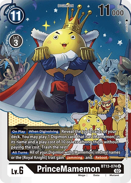 Digimon Card Game Sammelkarte BT13-074 PrinceMamemon