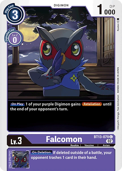 Digimon Card Game Sammelkarte BT13-079 Falcomon